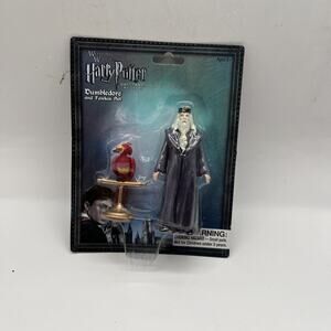 Harry Potter Dumbledore And Fawkes Set Universal Orlando Rare Figures